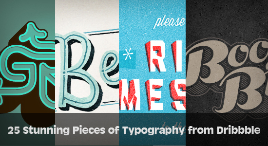 dribble typography