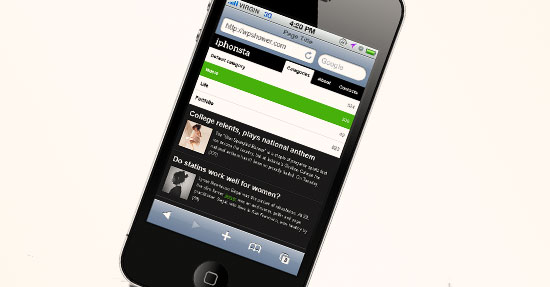 mobile wordpress theme