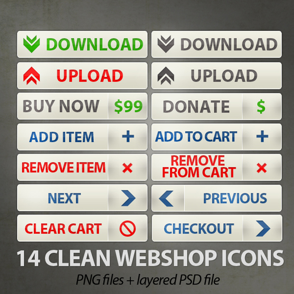 web shop icons